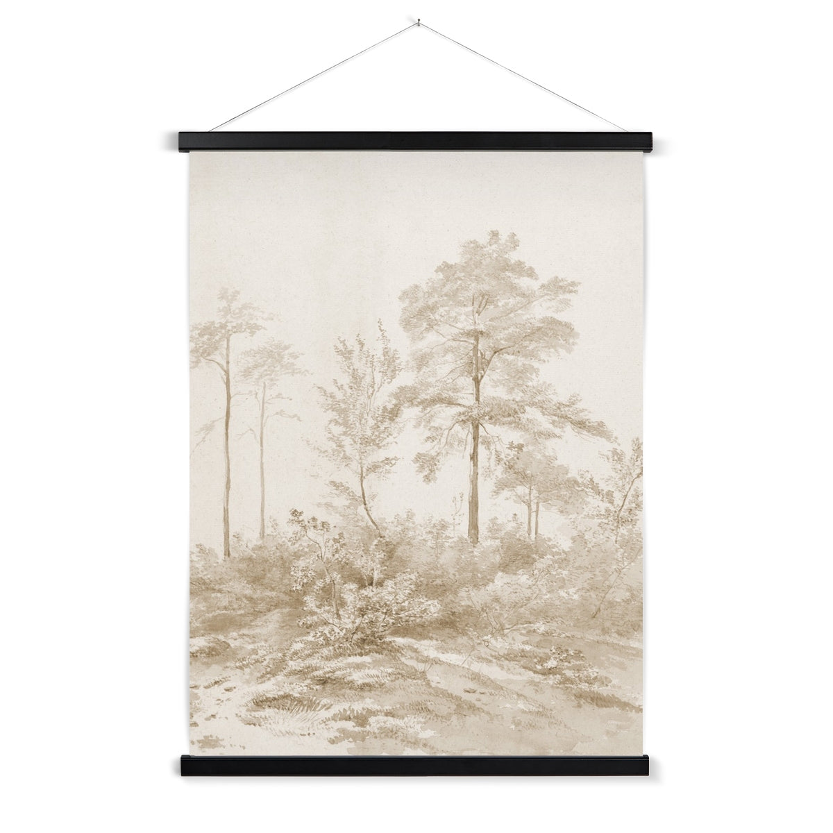 A charming caramel coloured watercolour of the country side, with a wooden hanger included.
A premium print + slimline wooden poster hanger with a discrete magnetic fastening to keep your prints perfectly secure. Hand-crafted from beautiful, solid wood, our picture hangers are ideal for displaying prints using a simple, contemporary design. When you want to update your style, simply change the print.
The Wunderlust print features vintage cream and caramel.
+ Free International Shipping.