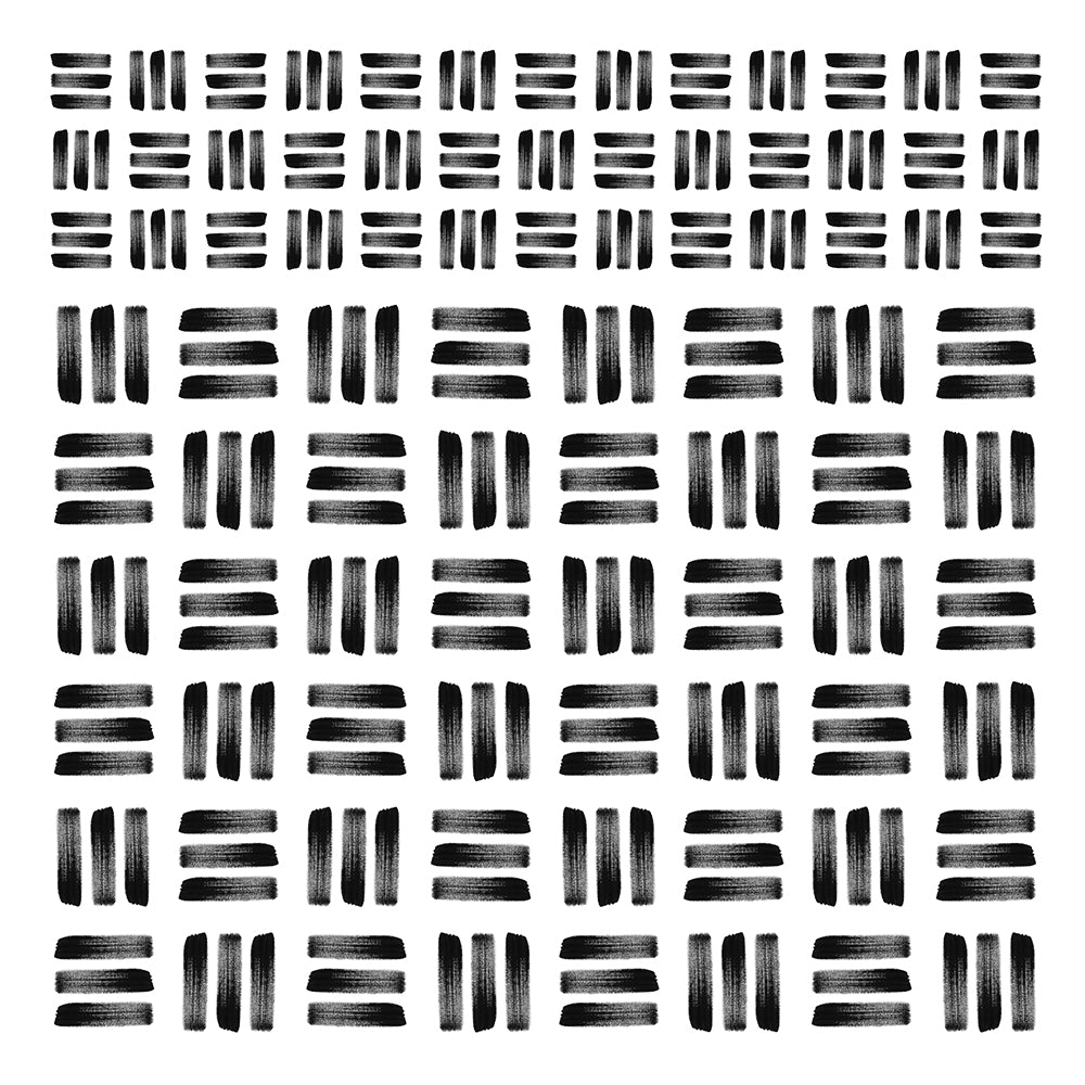 A graphic black and white print, featuring black paint strokes in a grid pattern on a white background. This print can be used on its own, or as a series of 4 prints.
A museum-quality fine art print with a lightly textured, matt finish, using giclée printing techniques that won't fade.