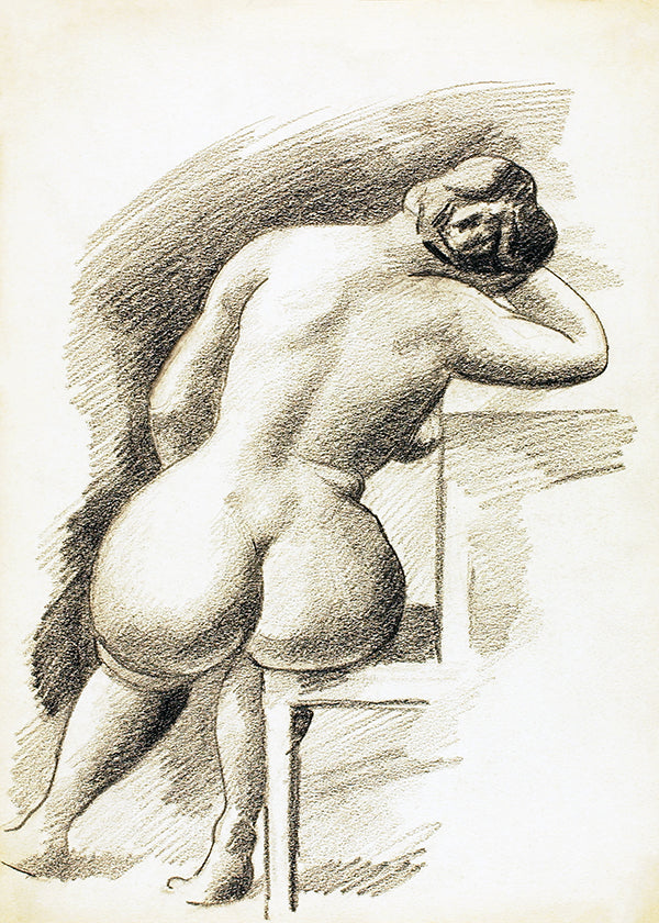 A striking charcoal composition, where rich, warm tones bring a voluptuous figure to life. This evocative study captures sensuality and artistic depth, making it an ideal statement piece for collectors who appreciate figurative art with genuine character and sophistication. Part of a series of 3 prints.
Featuring cream, caramel patina and black. Part of a series of 3.
A museum-quality fine art print with a textured, matt finish, using giclée printing techniques that won't fade.