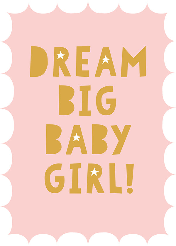A cute poster for a little girls room.
Featuring white, pale pink and mustard.
A museum-quality fine art print with a textured, matt finish, using giclée printing techniques that won't fade.