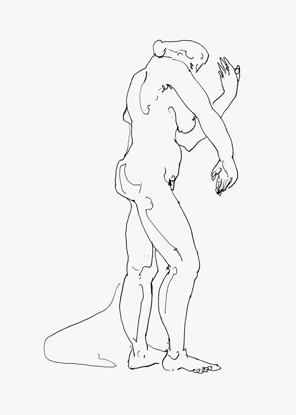 A striking, stylised sketch capturing the female form with elegant simplicity. Part of a series.
Featuring black and white.
A museum-quality fine art print with a textured, matt finish, using giclée printing techniques that won't fade.