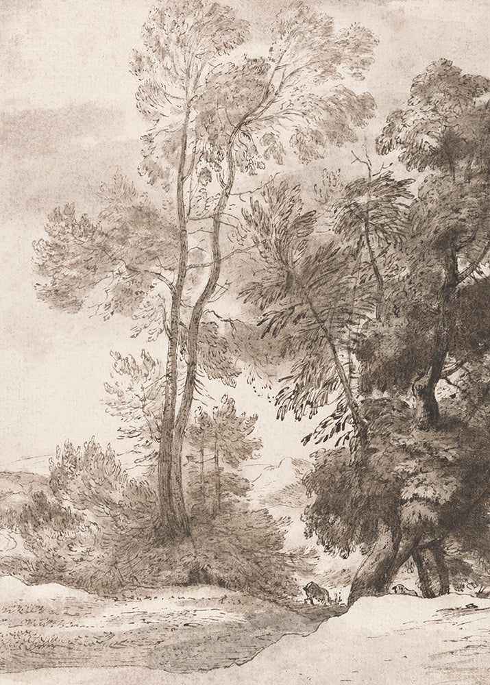 A rustic print of trees in the countryside. This print will add a lovely warm texture to your space.
Featuring grey, black, soft caramel and cream.
A museum-quality fine art print with a textured, matt finish, using giclée printing techniques that won't fade.