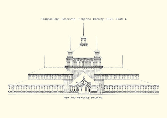 Plate 2 of an American Fisheries architectural plan.