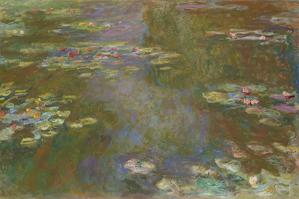 An impressionist painting of Monets garden.