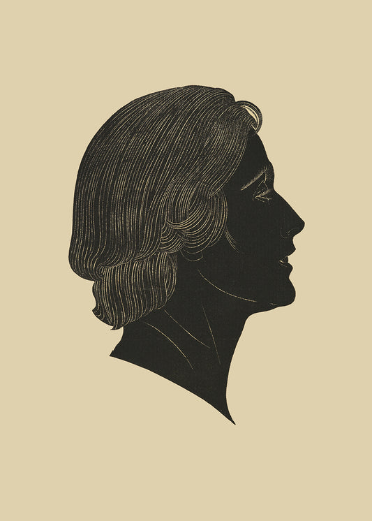 A simple profile study of a man.