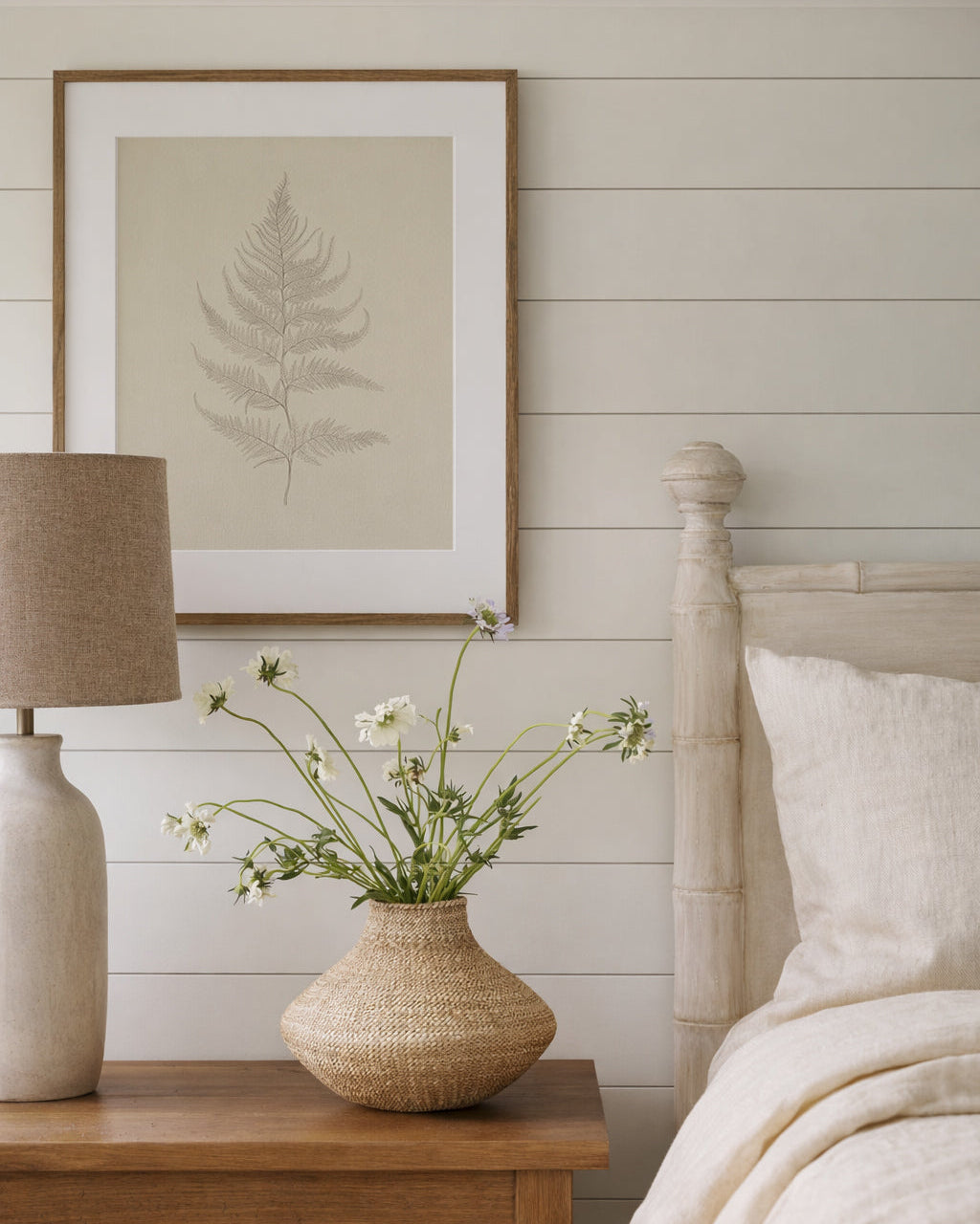 A stunningly intricate and meticulously crafted pencil drawing of a fern leaf on a creamy-toned background. This print exudes an ethereal grace that adds a subtle but sophisticated touch to any environment. Part of a pair.

Featuring vintage cream and grey.
A museum-quality fine art print with a textured, matt finish, using giclée printing techniques that won't fade.