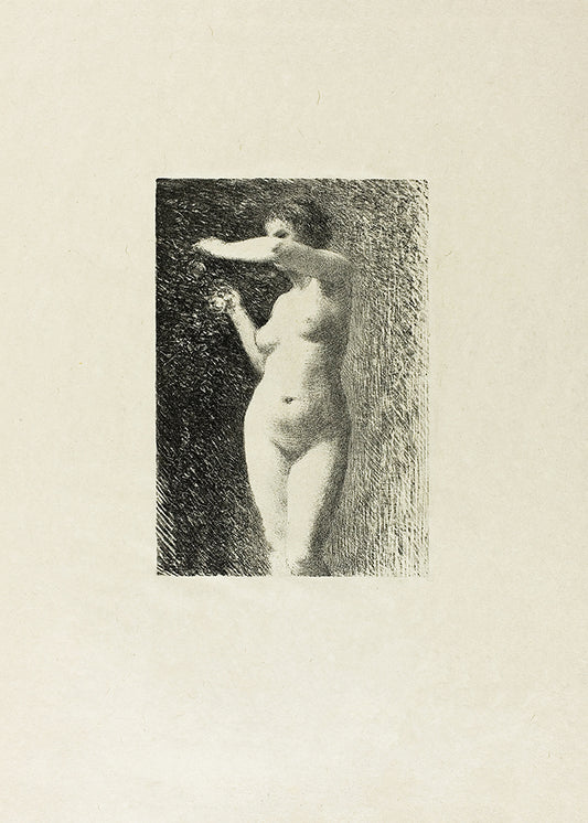 A delightfully textured lithograph of the female form. This print will add instant charm, use as a set or on its own.

Featuring cream and black.
A museum-quality fine art print with a textured, matt finish, using giclée printing techniques that won't fade.