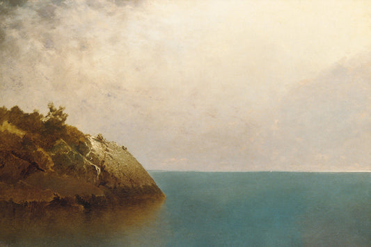 A peaceful coastal landscape where golden earth meets vibrant azure waters and sky. A timeless piece that brings warmth and tranquility to any space.

Featuring grey, ivory, mauve, blush, blue, mustard, tan and brown.
A museum-quality fine art print with a lightly textured, matt finish, using giclée printing techniques that won't fade.