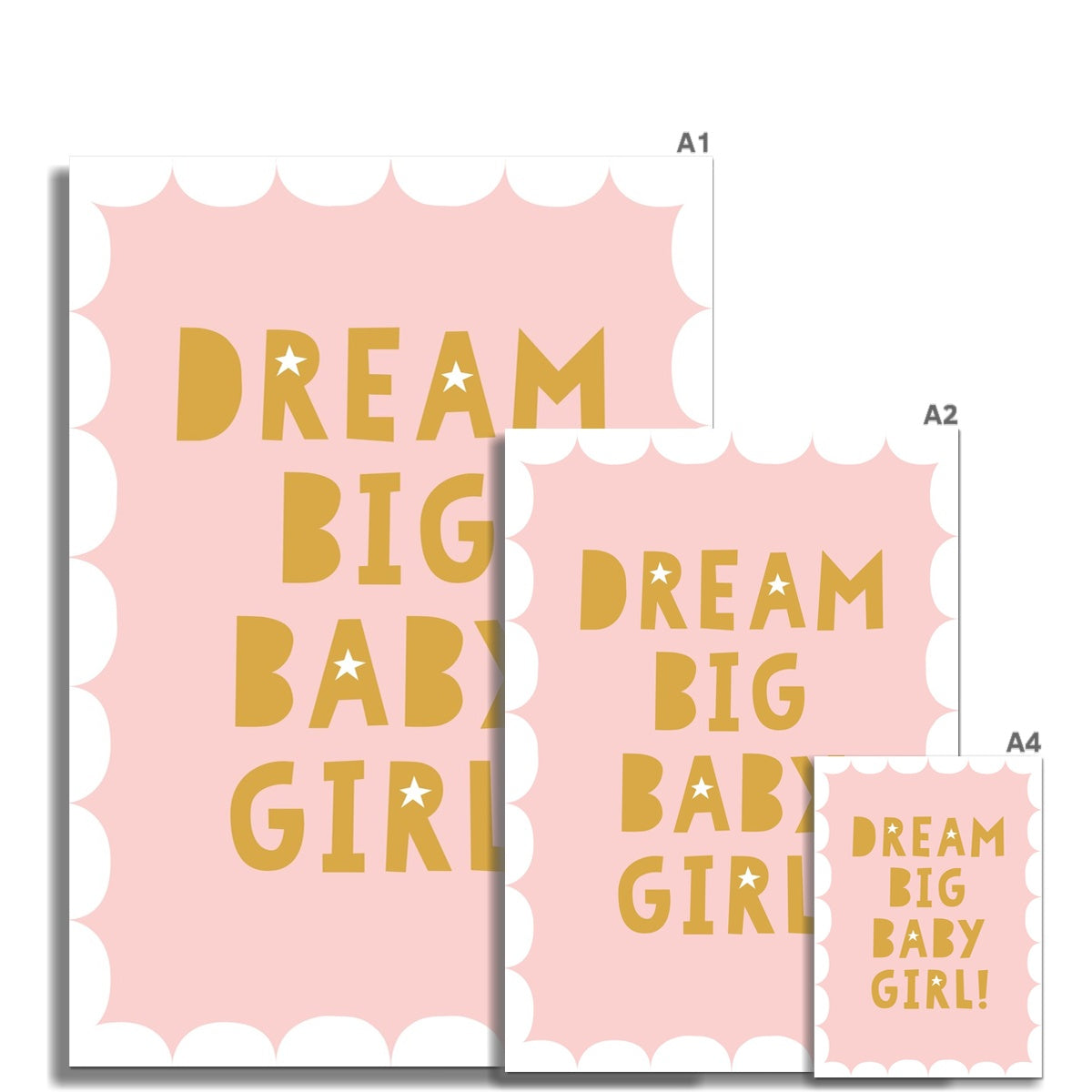 Dream Big Baby Girl in Pale Pink